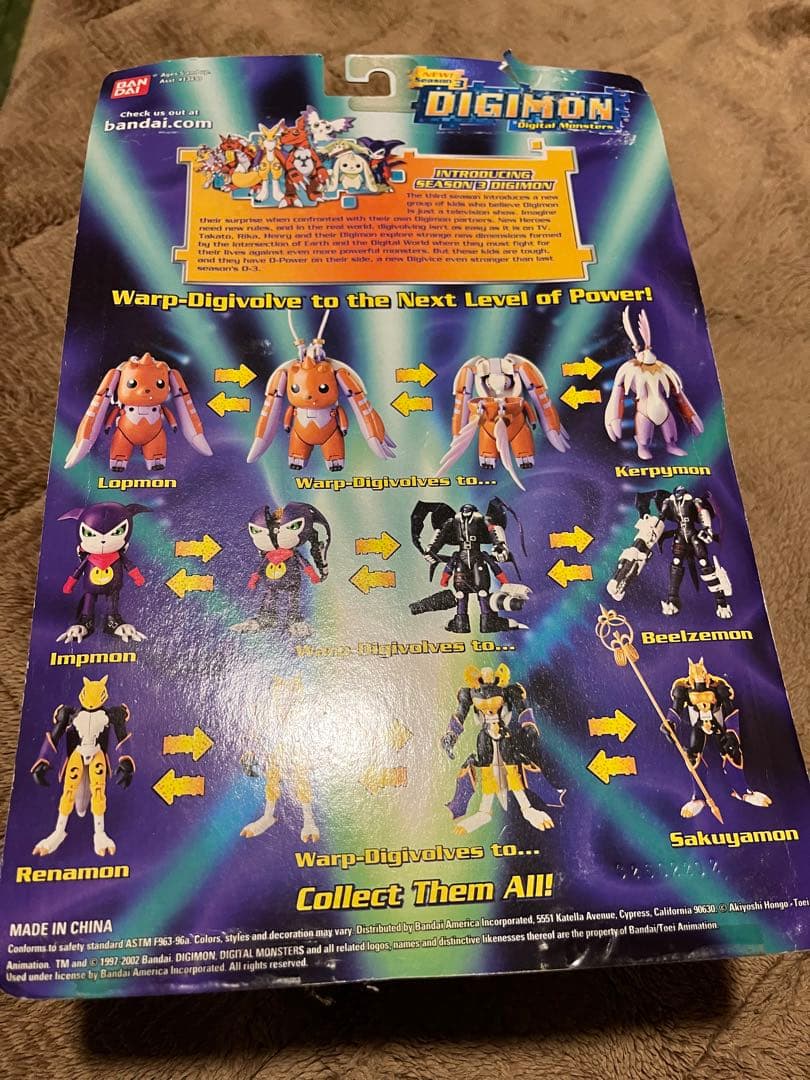 未開封　未開封　デジモンフロンティア　ロップモン　ケルビモン善　海外フィギュア