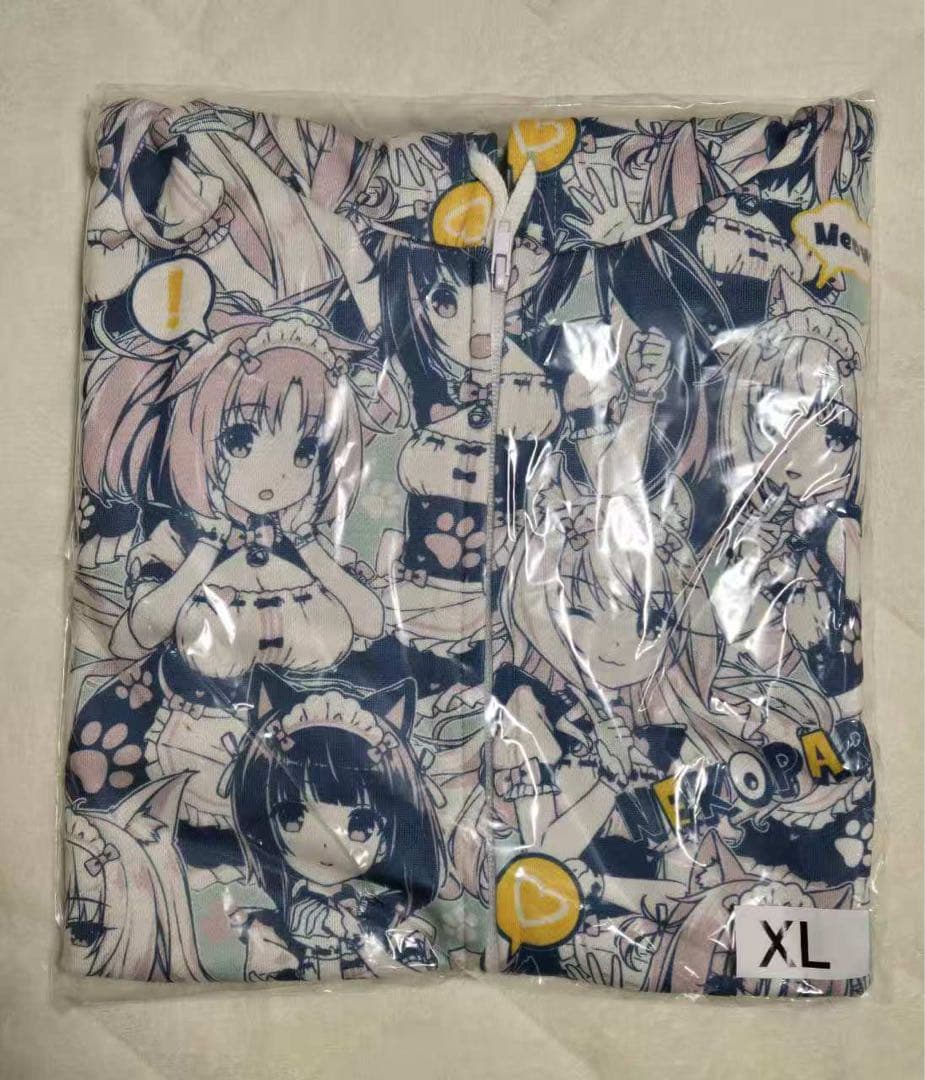 柚子]新品 ネコぱら 猫耳パーカー ミントVer. 迷彩 限定グッズ