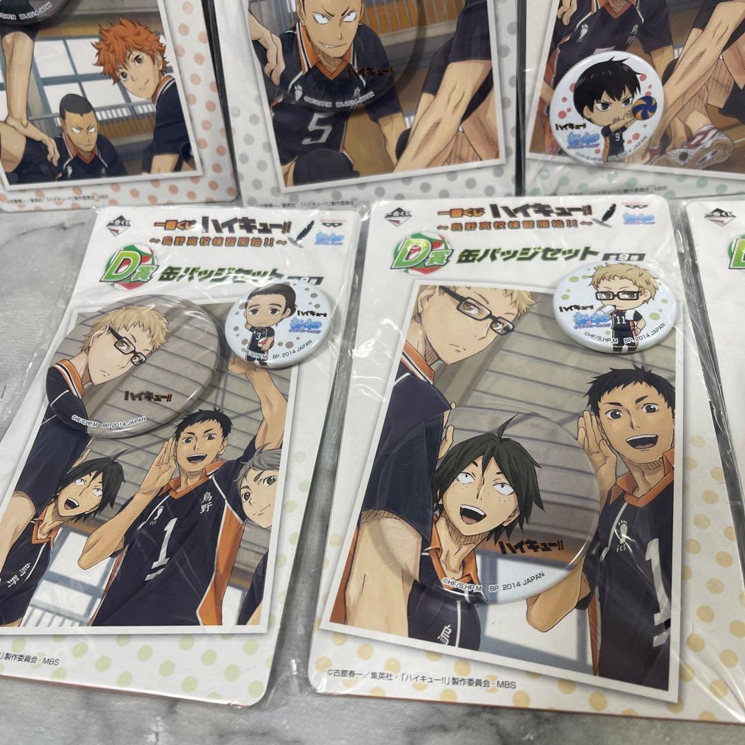 一番くじ ハイキュー!! ～ 烏野高校練習開始!! ～ D賞 缶バッジセット