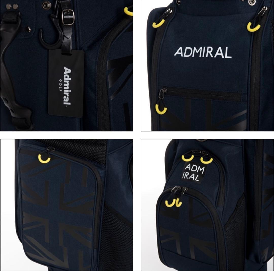 新品★Admiral ゴルフバッグ ネイビー 4分割