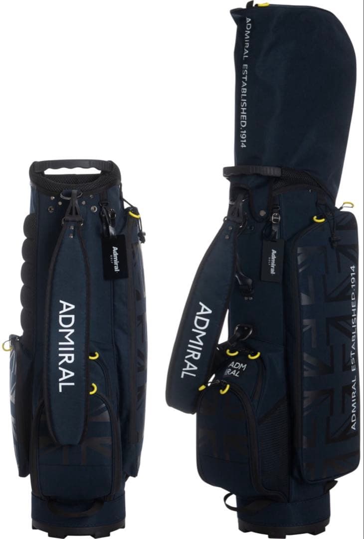 新品★Admiral ゴルフバッグ ネイビー 4分割
