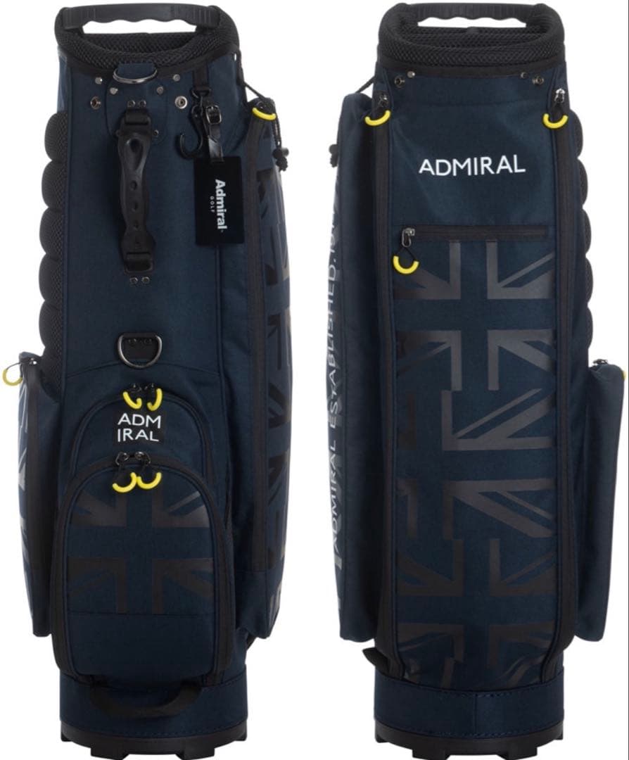 新品★Admiral ゴルフバッグ ネイビー 4分割