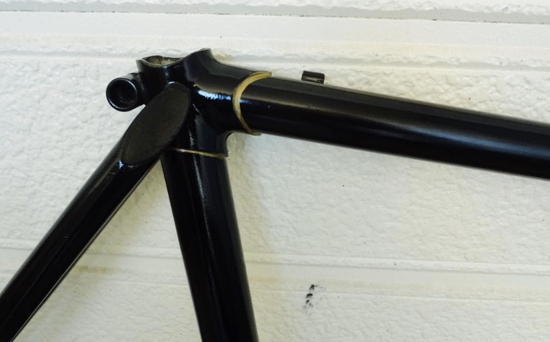 【リペイント　良品】　ヴィンテージ　クロモリ　ロードバイク フレーム　黒