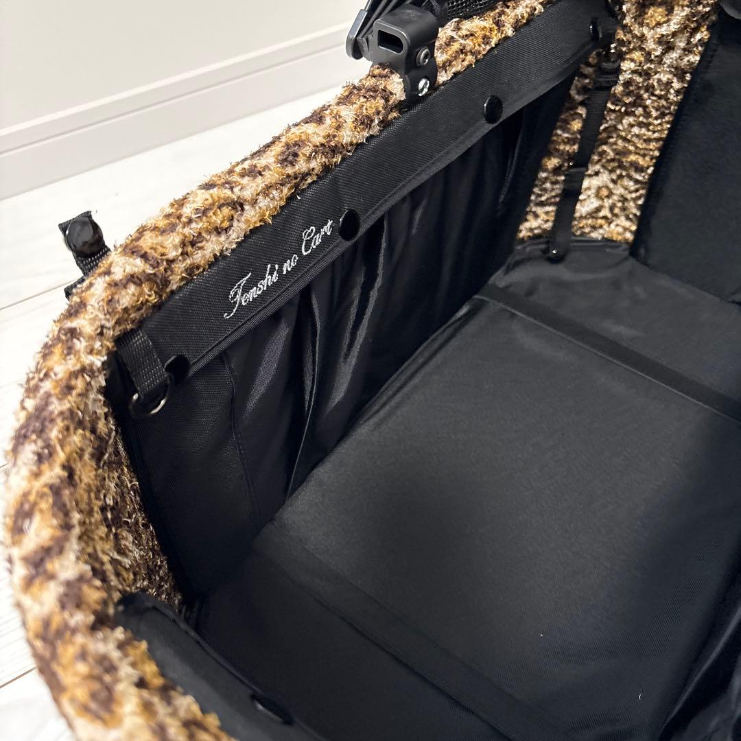 天使のカート　レオパード柄 犬用キャリー　バッグ　Mサイズ