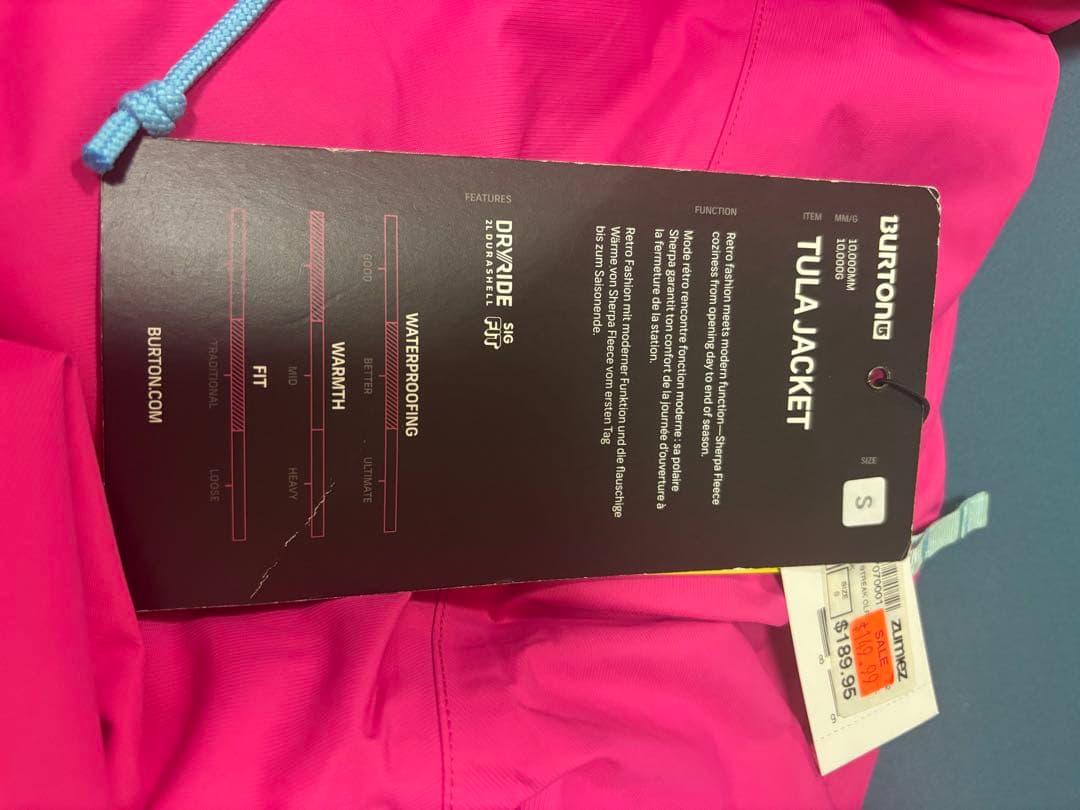 BURTON レディース　S スノーボードウェア　スノボウェア　バートン　新品