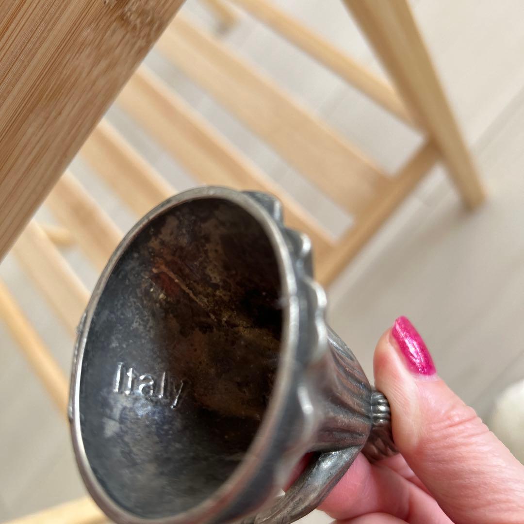 イタリア製　アンティーク　キャンドルスタンド　真鍮製