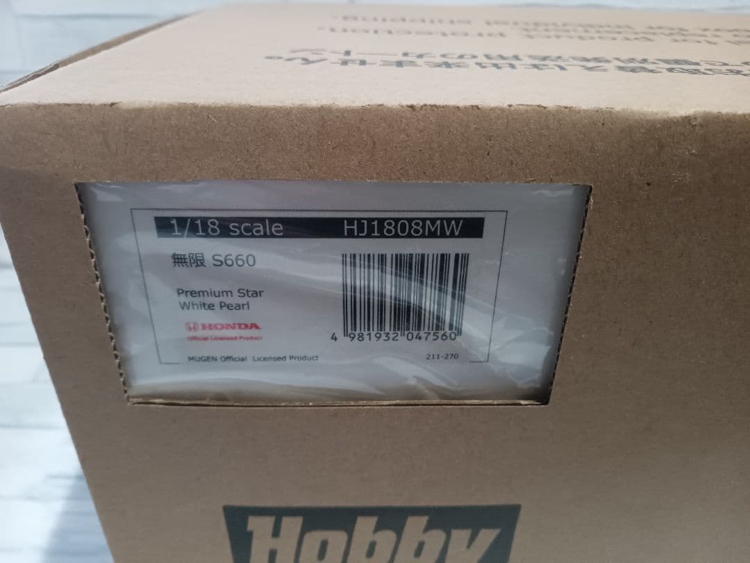 1/18 ホンダ　S660 無限　オフィシャル　ミニカー　ホワイトパール