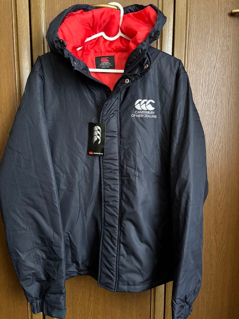 新品未使用　タグ付き　カンタベリー　ネイビー　中綿ジャケット　メンズLサイズ