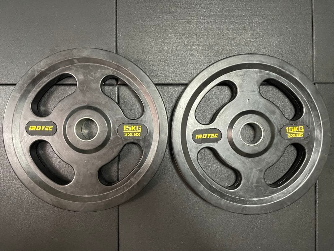 【出品③】IROTECオリンピックプレートオールラバー仕様穴径51mm