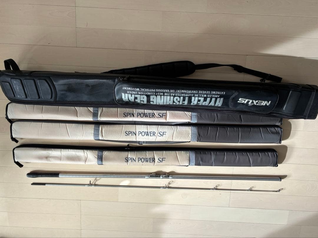 SPIN POWER SF 425CX ロッド 3本セット ケース付き