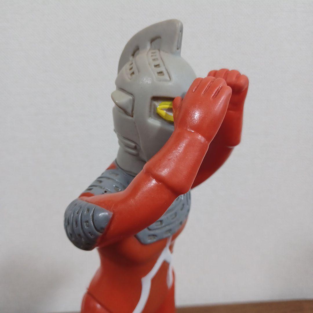 当時もの　希少マルサン製　290㎜「ウルトラ　セブン」ソフビフィギュア