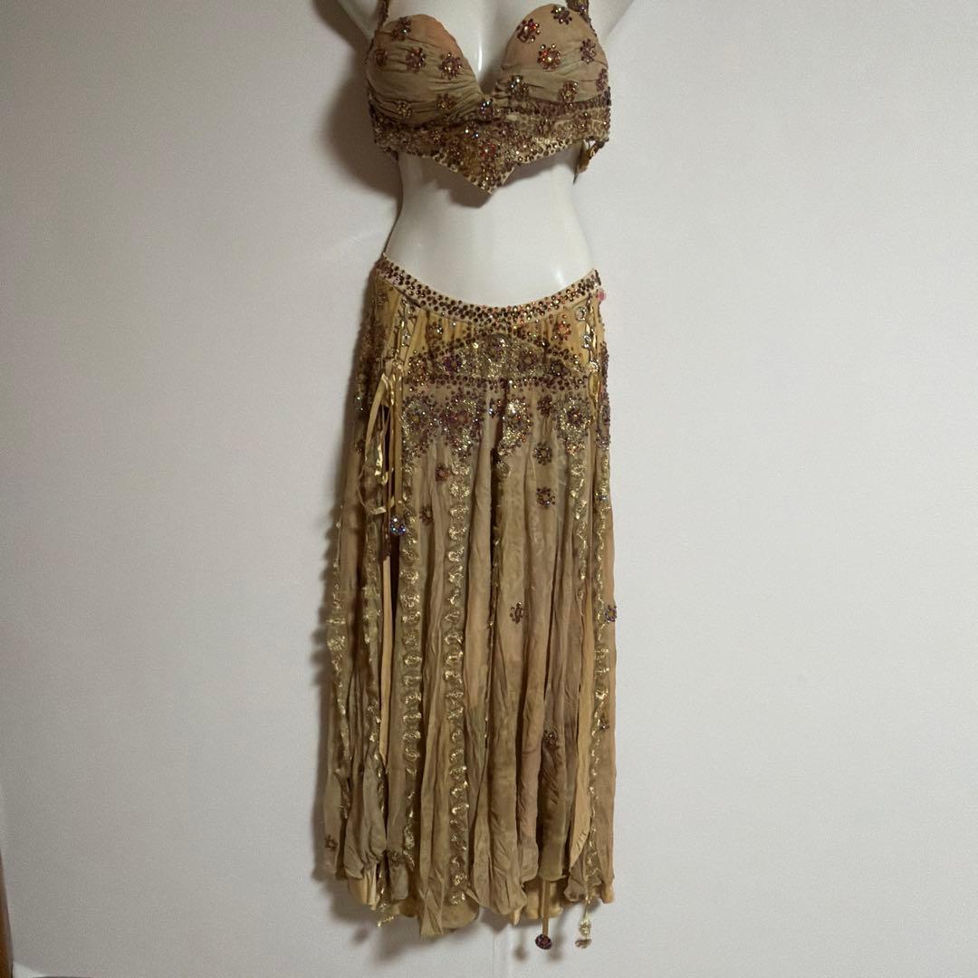 ベリーダンスセットアップ ベージュ