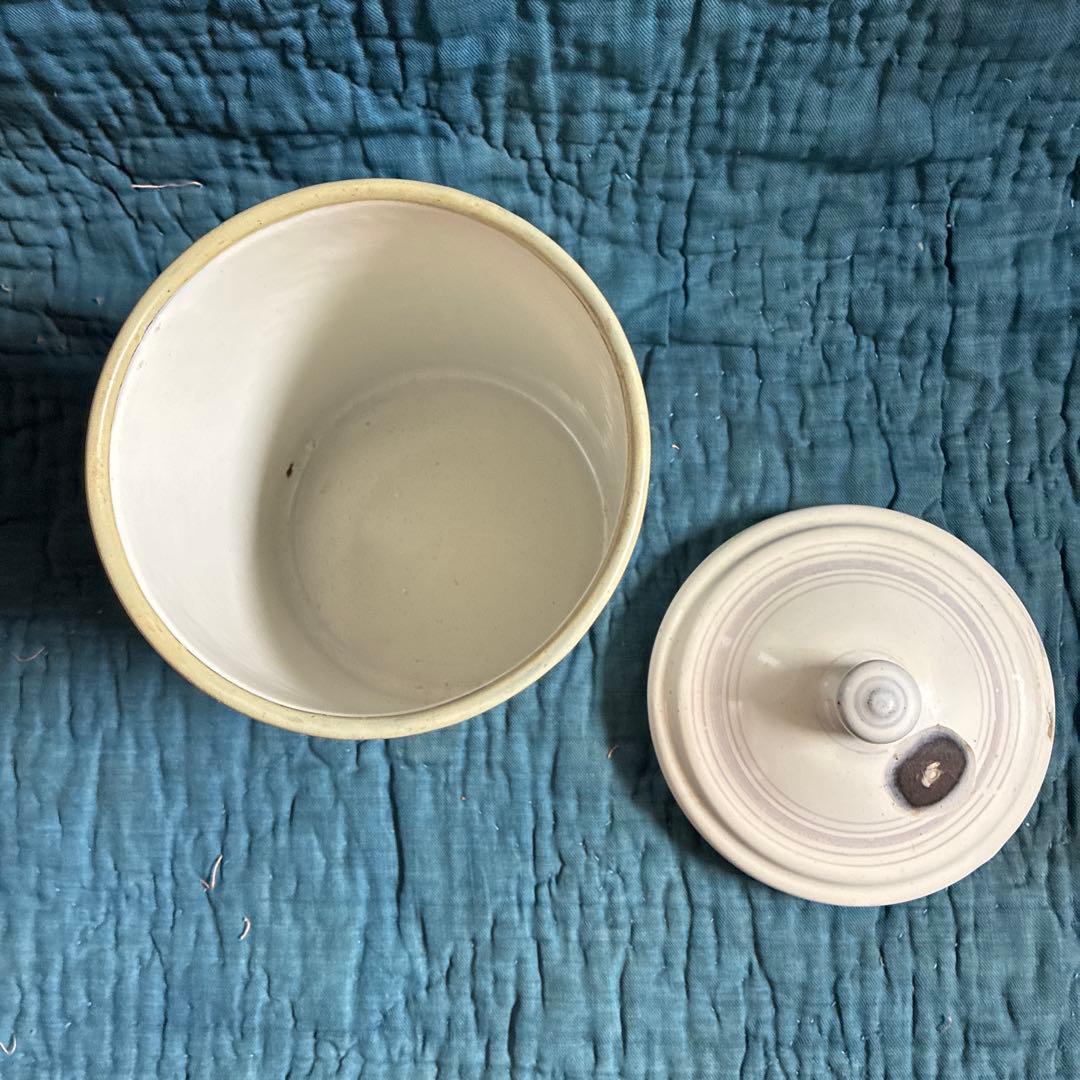 フランス　アンティーク　JAPY ホーロー　キャニスター