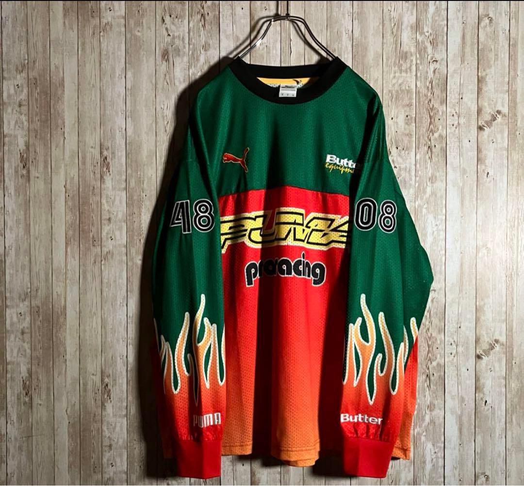 453【美品】PUMA × Butter Goods ロングスリーブ　メッシュ