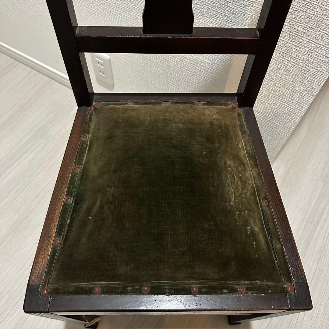 イギリス　アンティークダイニングチェア