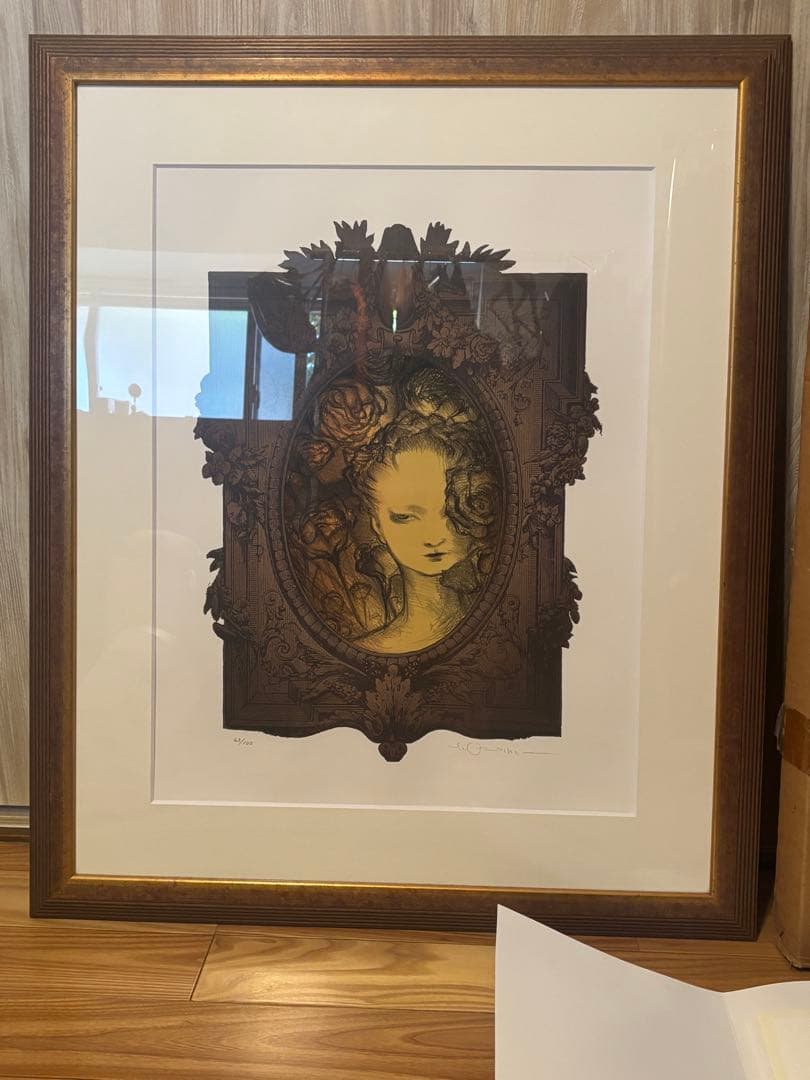 天野喜孝　はな　リトグリラフ　保証書付き