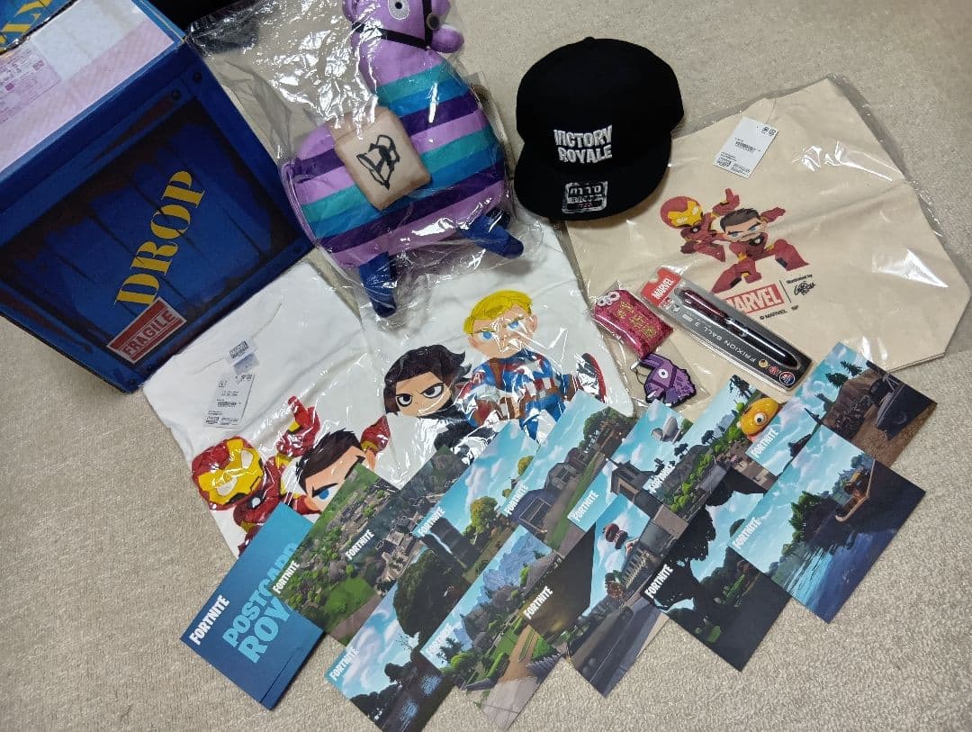 フォートナイト MARVEL Twitter 懸賞 ノベルティグッズ 1式