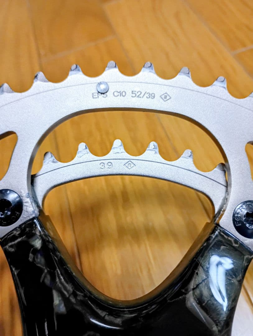 【美品】カンパニョーロ レコード クランク52/39（10速）※匿名配送