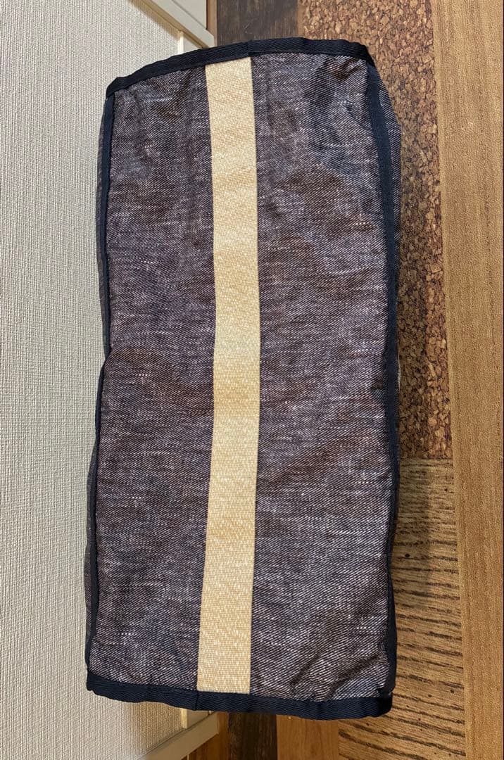 新品同　レスポートサック ボストンバッグ　デニムブルー×霜降りベージュ