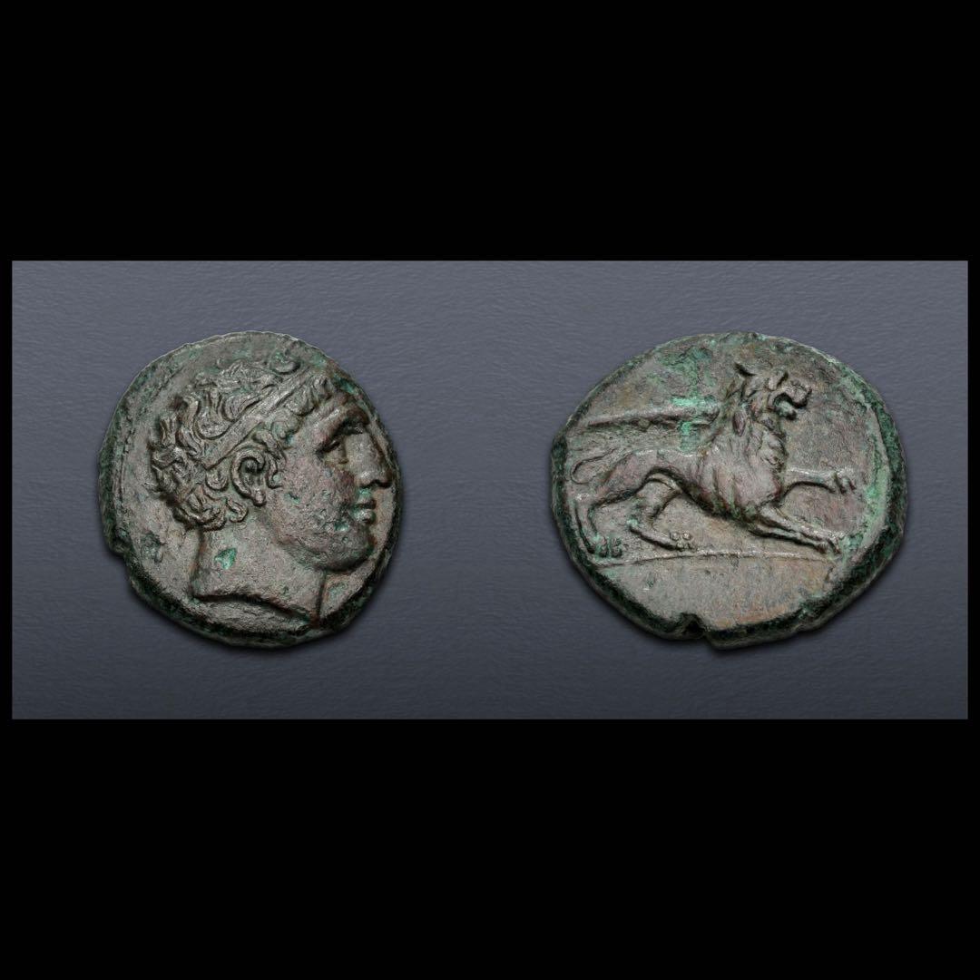 【希少】 シラクーサ アガトクレス 青銅 AEリトラ　古代