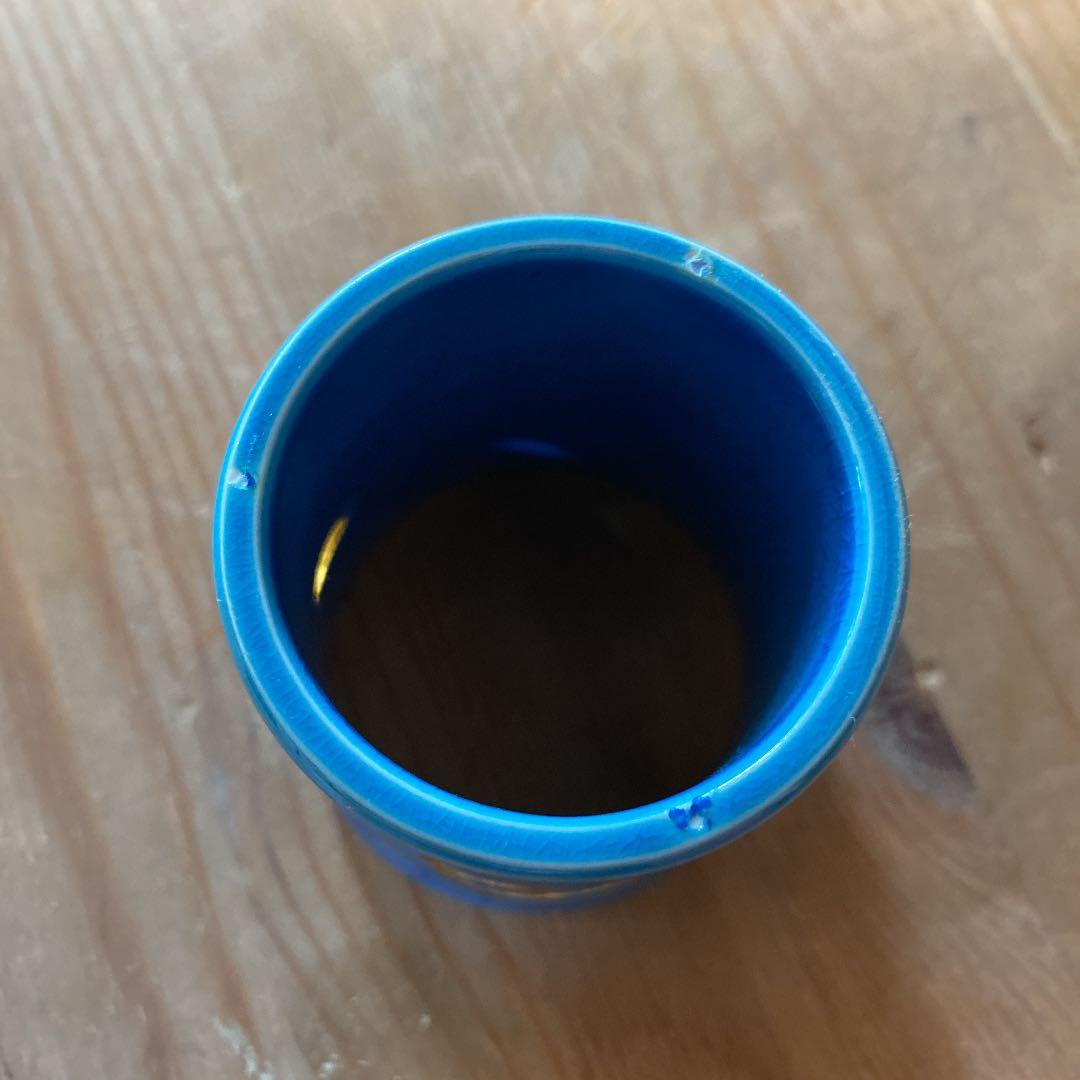 【茶道具】真葛香斎造　浅黄ツボツボ蓋置　（共箱）　○