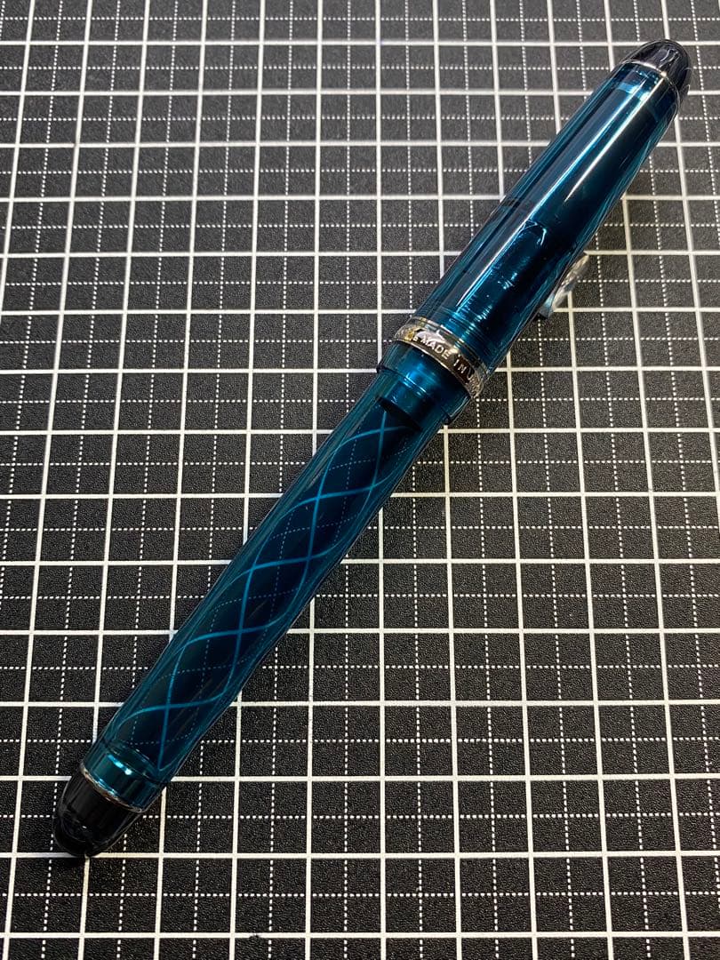 PILOT CUSTOM74 透明ターコイズグリーン　万年筆　字幅M