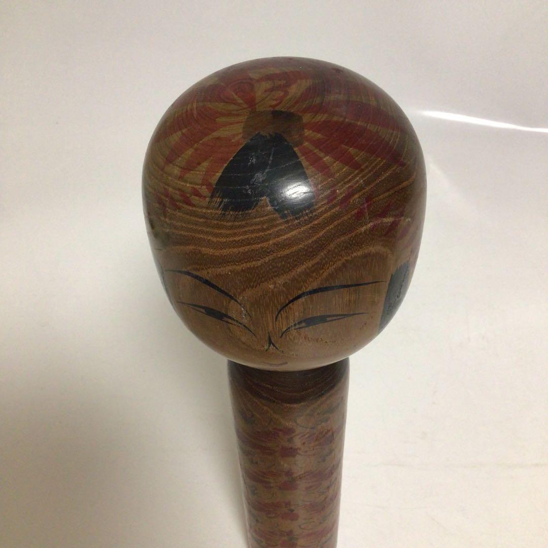 レトロ 木製 伝統工芸 工芸品 大型 こけし 小芥子 置物 オブジェ　伝統的