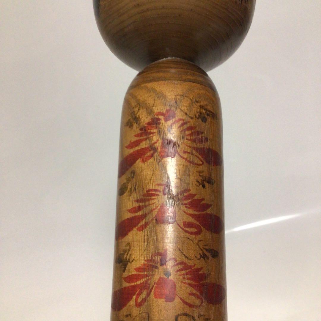 レトロ 木製 伝統工芸 工芸品 大型 こけし 小芥子 置物 オブジェ　伝統的