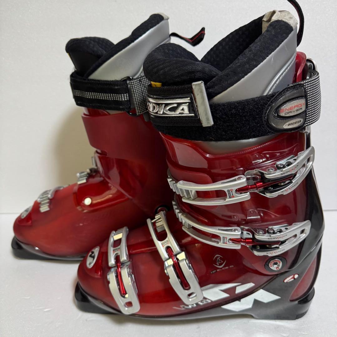 スキーブーツ 27CM27.5cm Nordicaレッド赤色初心者315mm