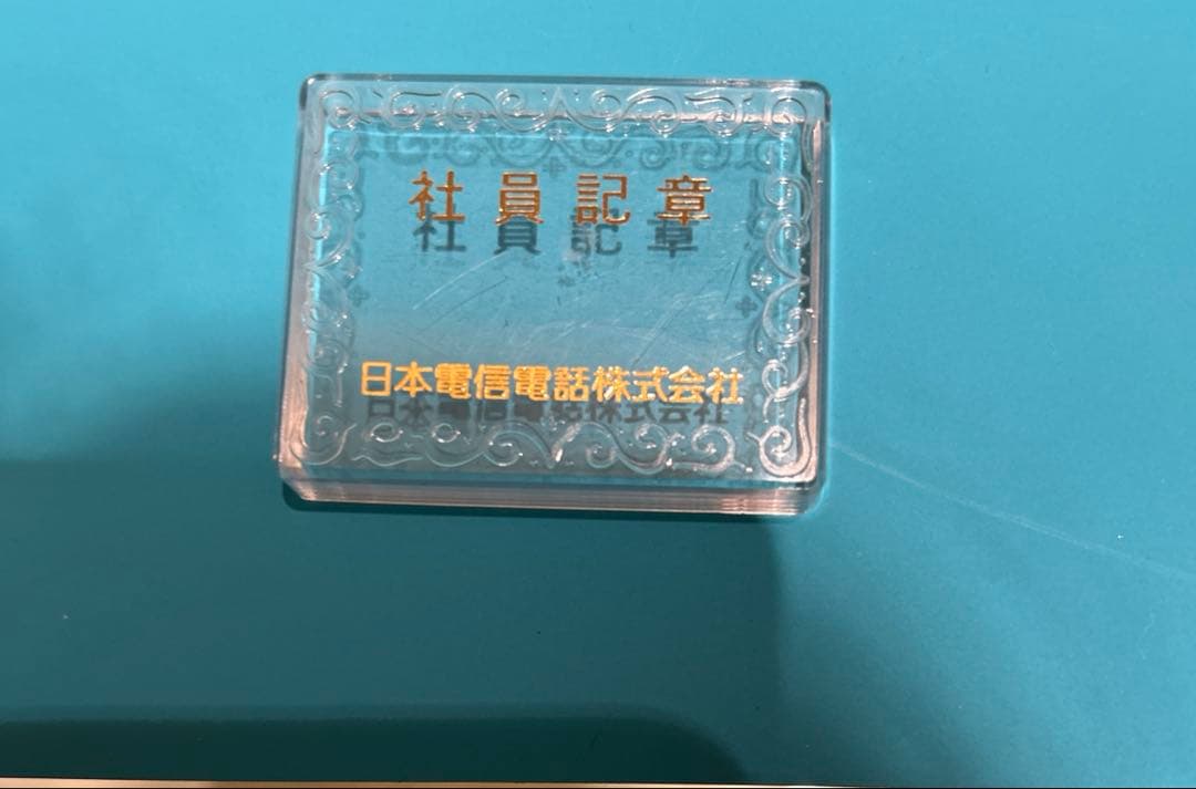 【希少】日本電信電話株式会社 NTT 社員記章 バッジ ケース付