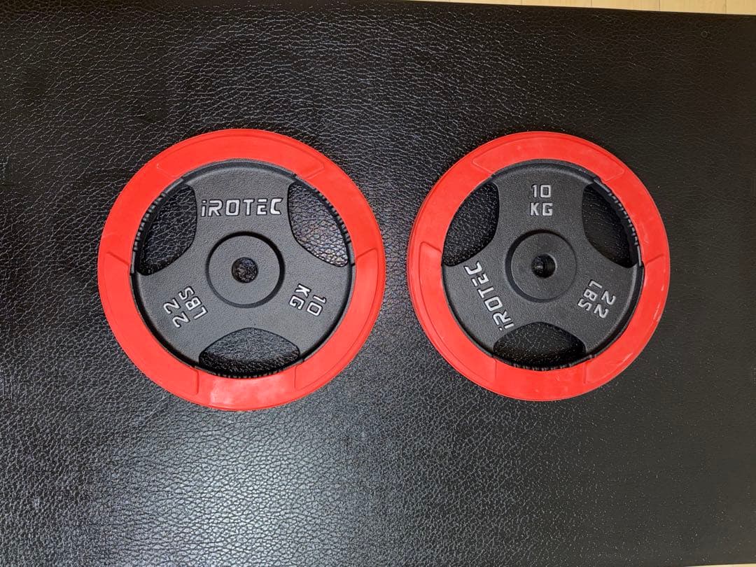 IROTEC 10KG ダンベルプレート グリップ付き　2個