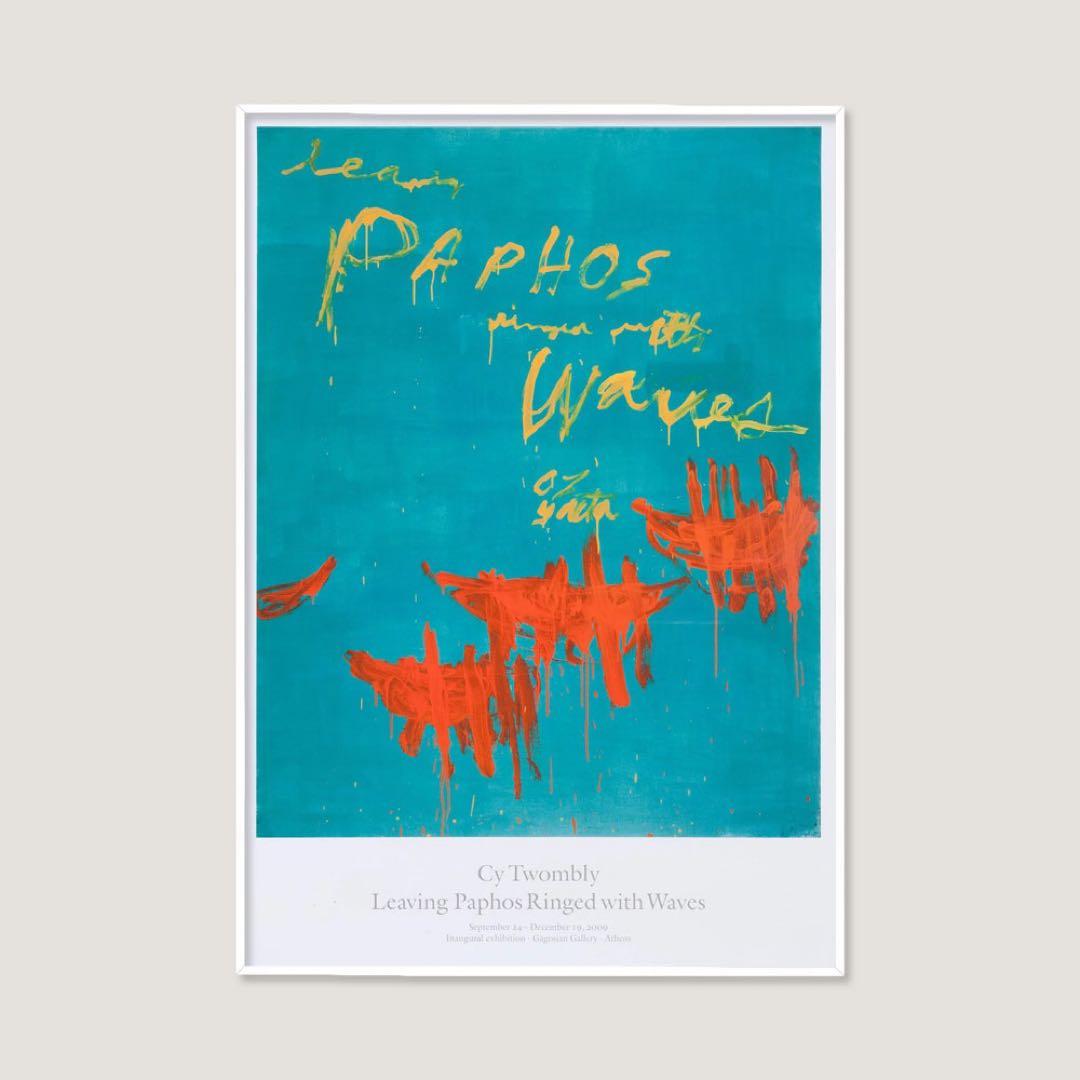新品正規品 Cy Twombly サイトゥオンブリー カゴシアン 希少ポスター