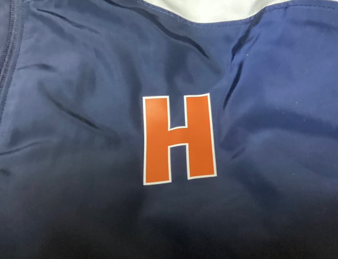 法政大学ラグビー部　XL ヤッケ上下　ネイビー　アンダーアーマー　ウォーマ