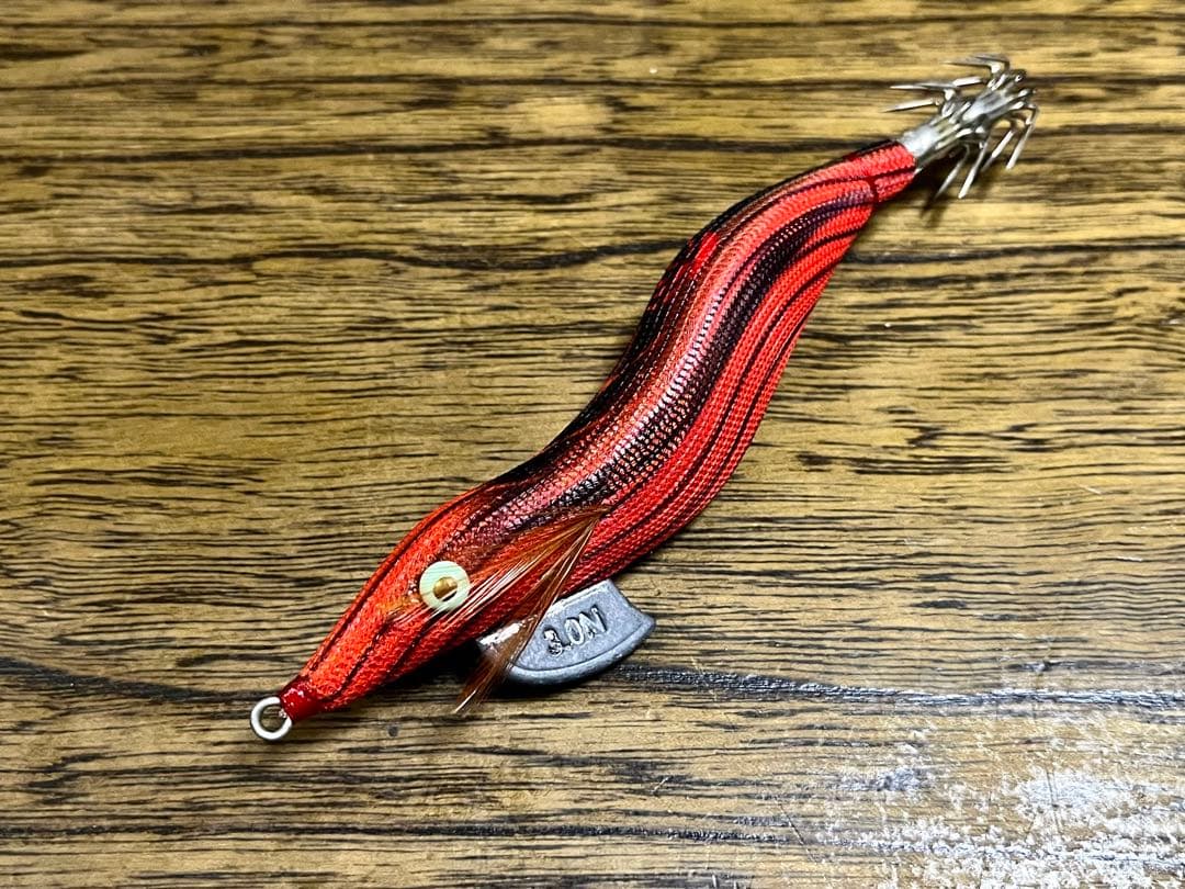 餌木猿 3.0号 2.5号 シンカー穴開け アワビシート 加工 9本まとめ売り