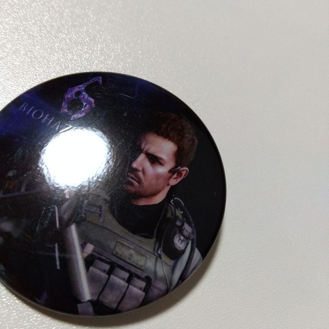 【バイオハザード】クリス パセラ カプコンバー 特典 缶バッジ