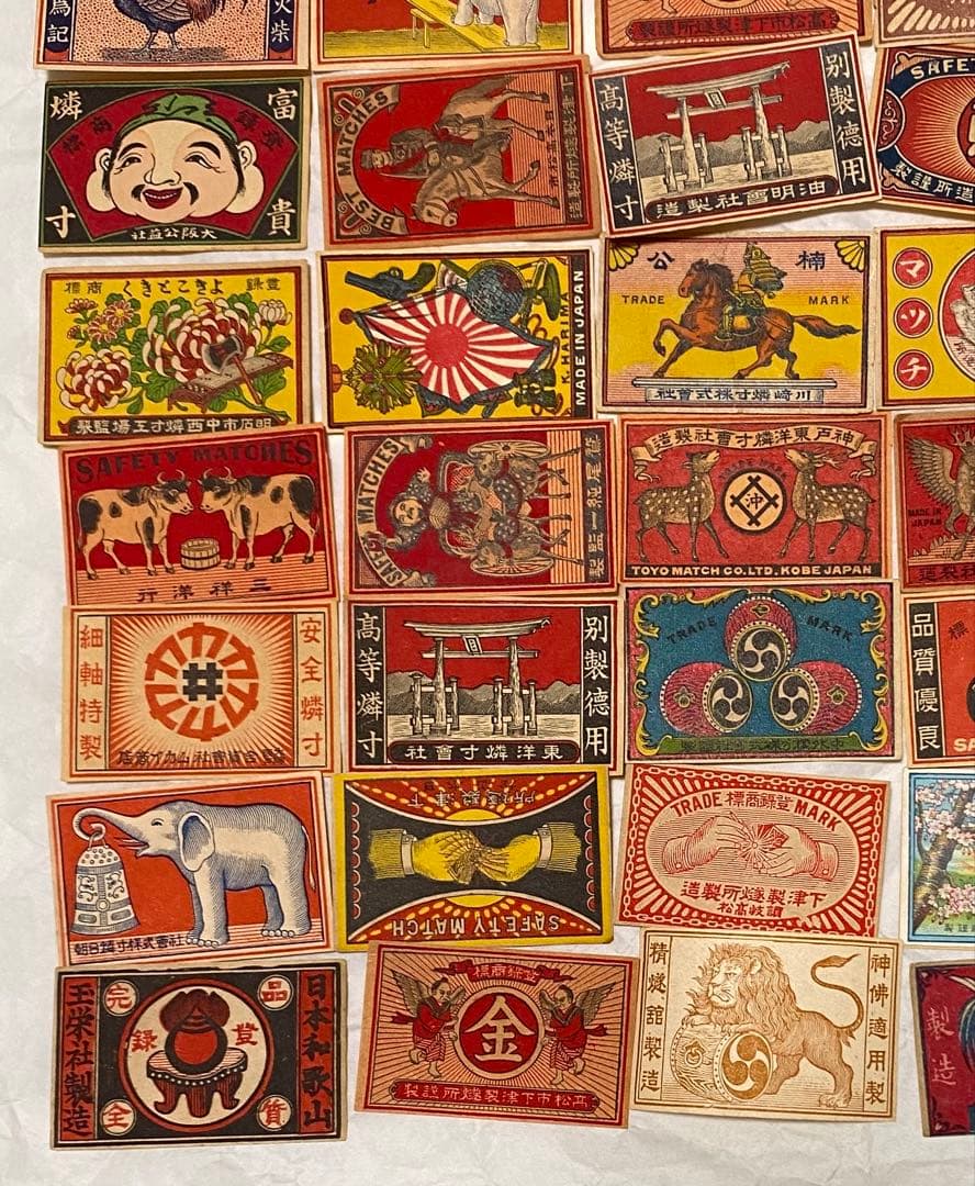 マッチラベル50枚　特選！日本　明治大正戦前