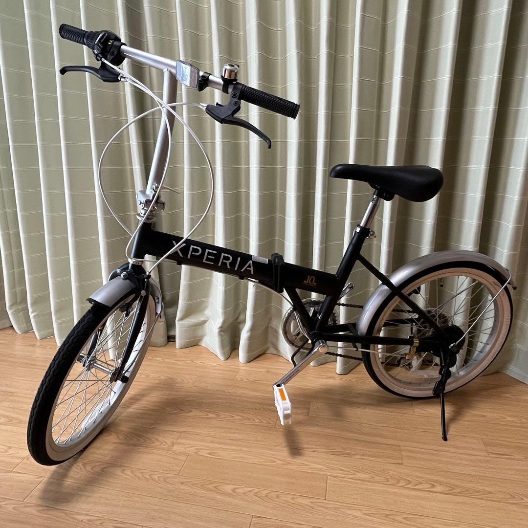 【使用回数少】 20インチ 折りたたみ自転車 XPERIA 記念品 ブラック