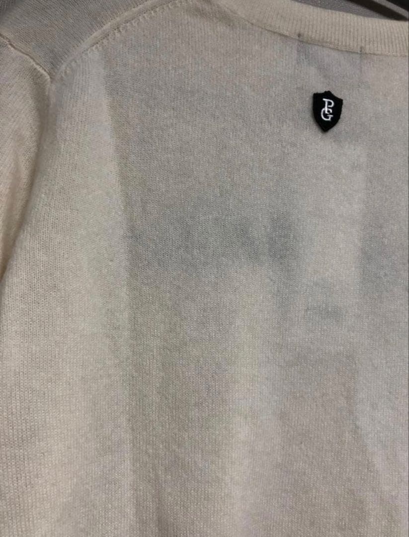 未使用タグ付き パーリーゲイツ セーター カシミヤ 5 L オフホワイト