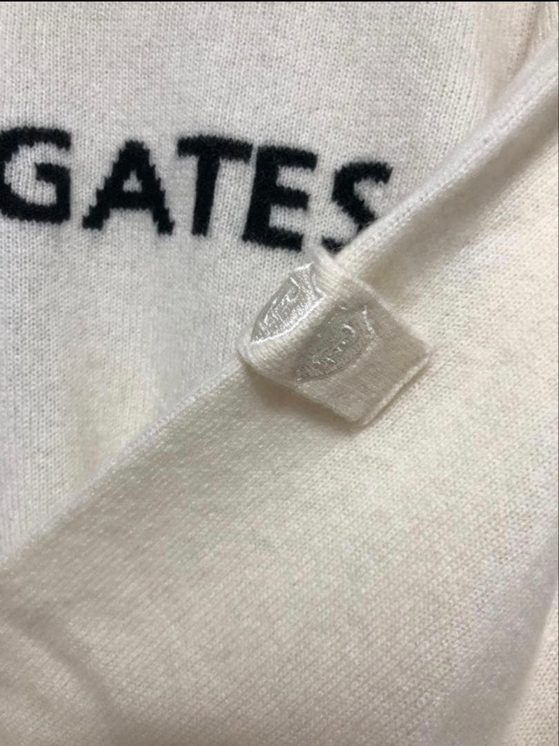 未使用タグ付き パーリーゲイツ セーター カシミヤ 5 L オフホワイト