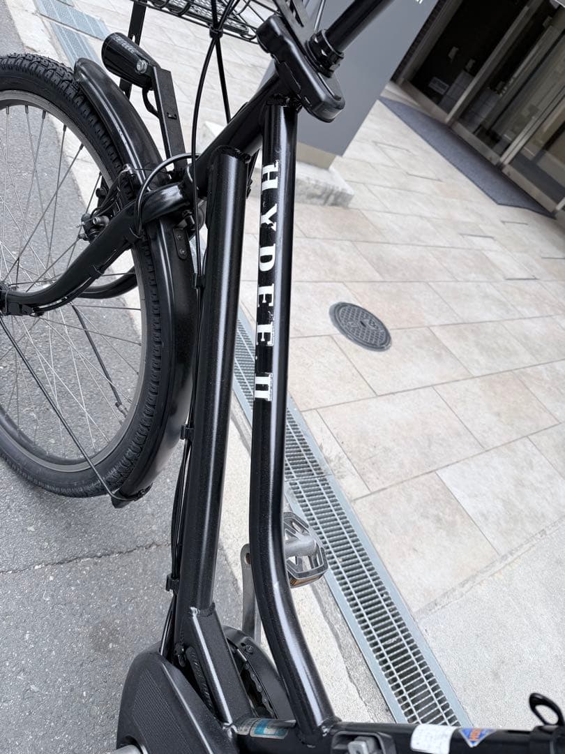 大阪府　ブリヂストン　HYDEE II 電動アシスト自転車 ブラック
