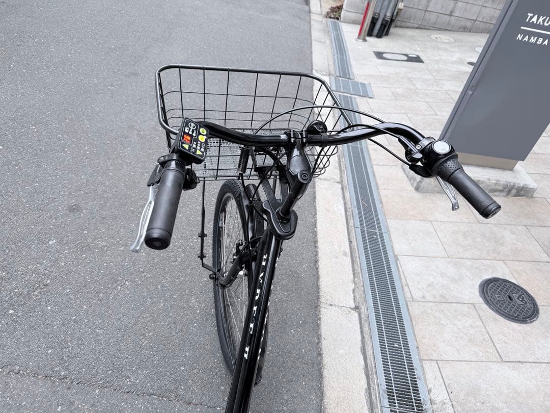 大阪府　ブリヂストン　HYDEE II 電動アシスト自転車 ブラック