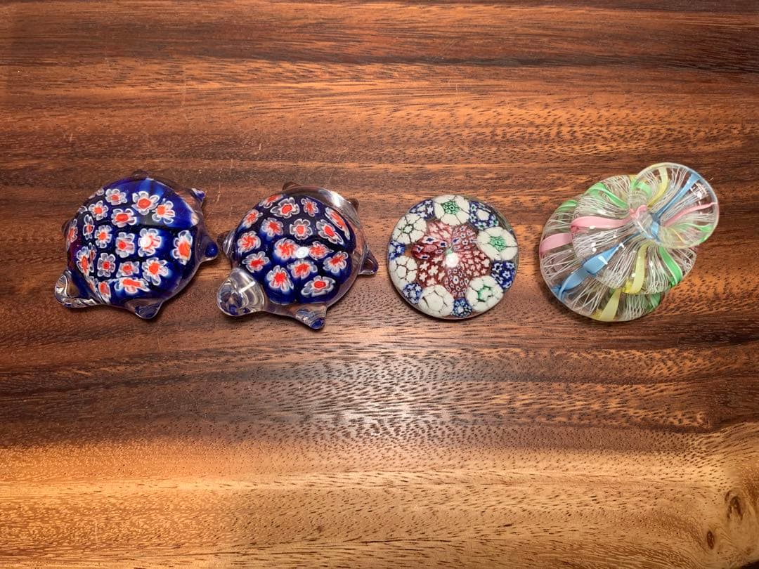 ムラーノガラス ミルフィオリ ザンフィリコ 小物4点セット murano