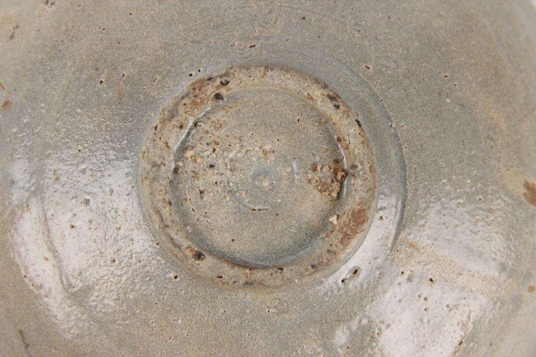 李朝初期 粉青 刻花碗 朝鮮古陶 高麗 茶碗 古美術 骨董 EL11-15