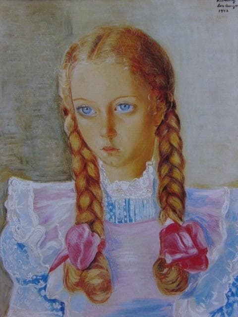 モイズ・キスリング、【エヴァ・ルビンシュタイン】、希少な画集画