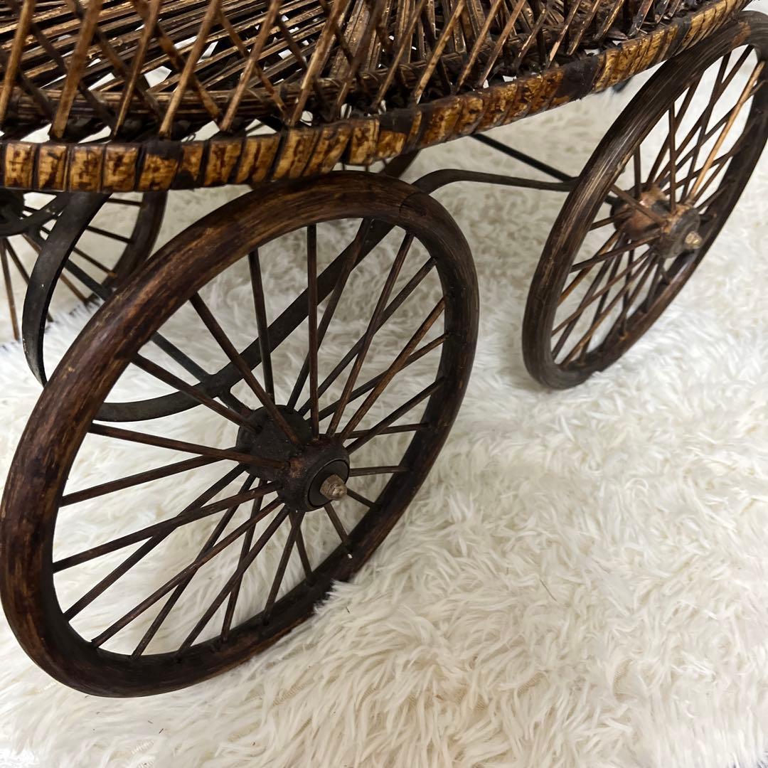 イギリスヴィンテージ 1940年 ドール乳母車 baby carriage 大