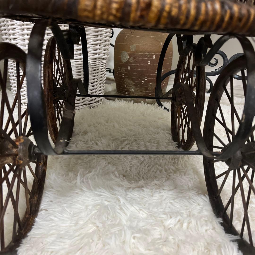 イギリスヴィンテージ 1940年 ドール乳母車 baby carriage 大
