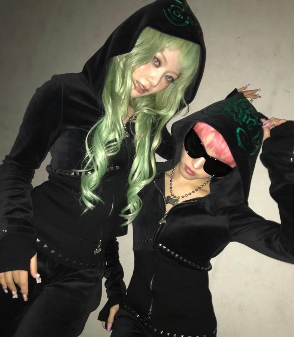 Velour Zip Hoodie Produced by XG【Sサイズ】