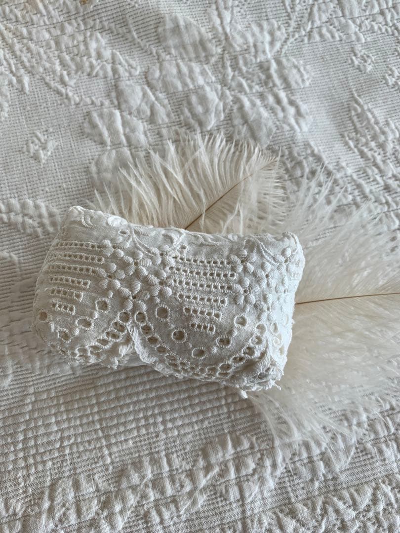 フランスビンテージ/アンティークパニエ＆スノーベビー＆Hertwigビスクドール