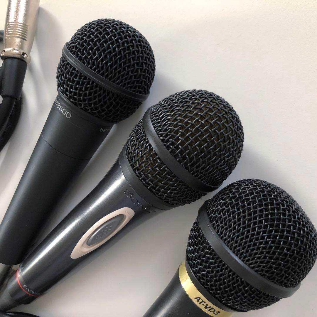 マイク 3点セット ケーブル 卓上マイクスタンド BEHRINGER SONY他