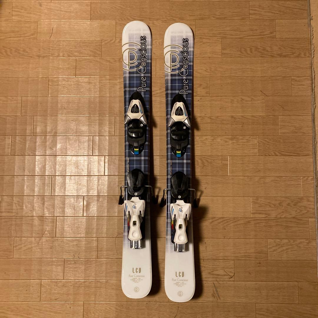 Pure Conscious ショートスキー　サロモンバインディング付き